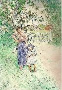 Carl Larsson halsa vackert panfarbror France oil painting artist